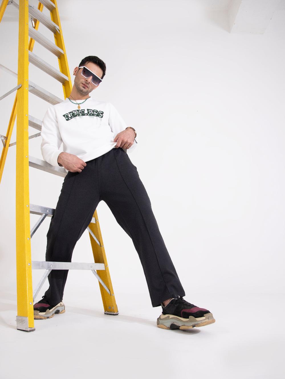 Engine Typography SweatShirt MT4217-00L-WHT