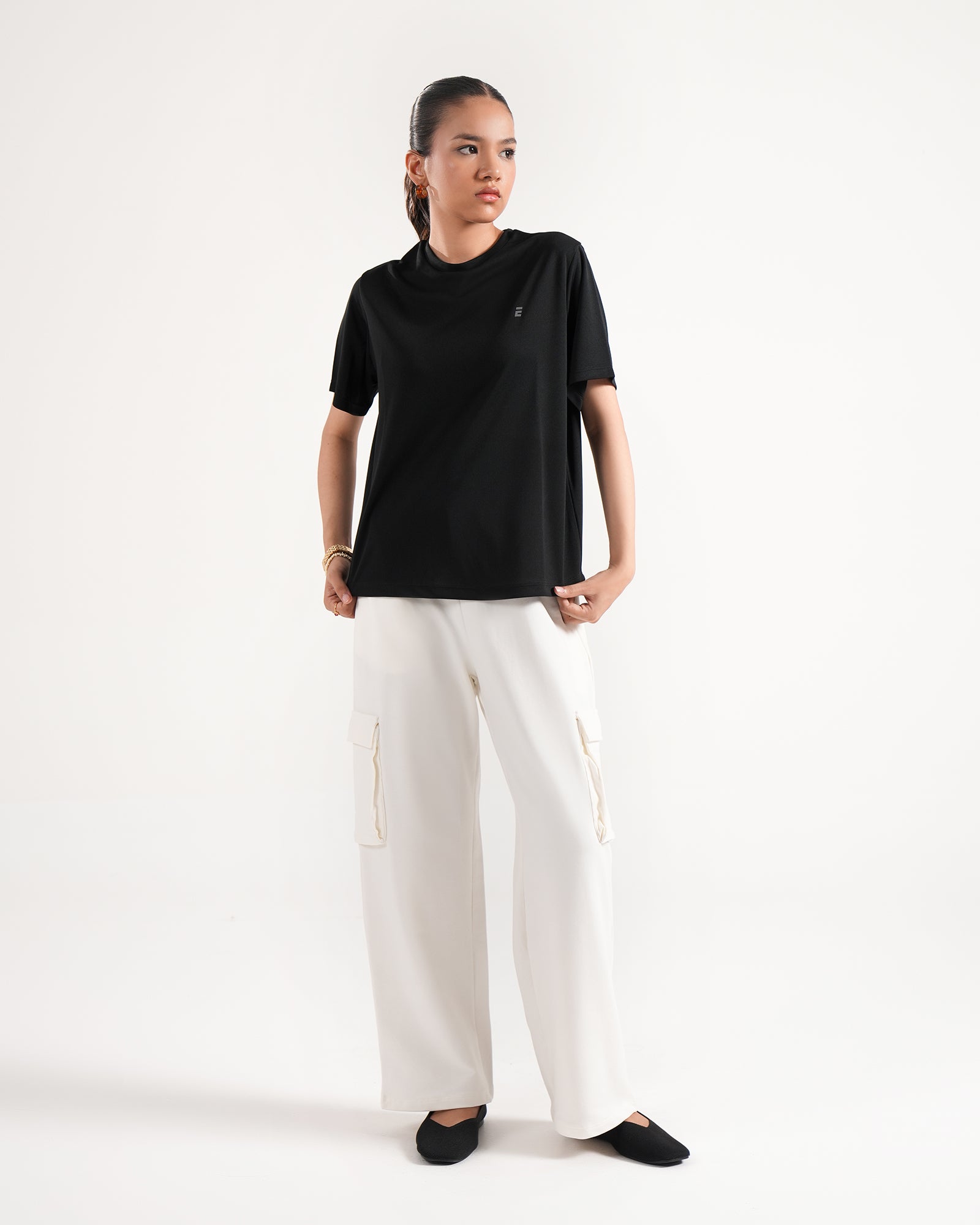 engine Women Active Wear Tee LT5056-00L-BLK