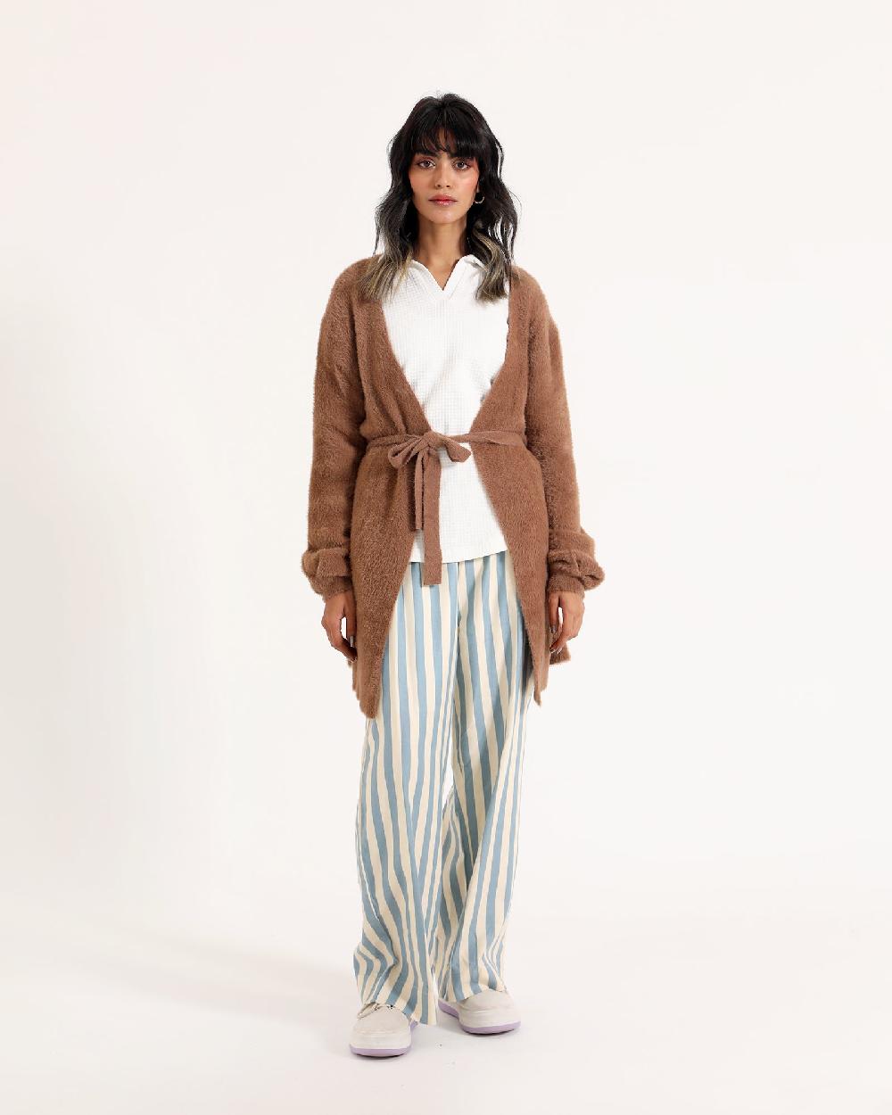 engine Women Cardigan Sweater LX4007-00S-MUD