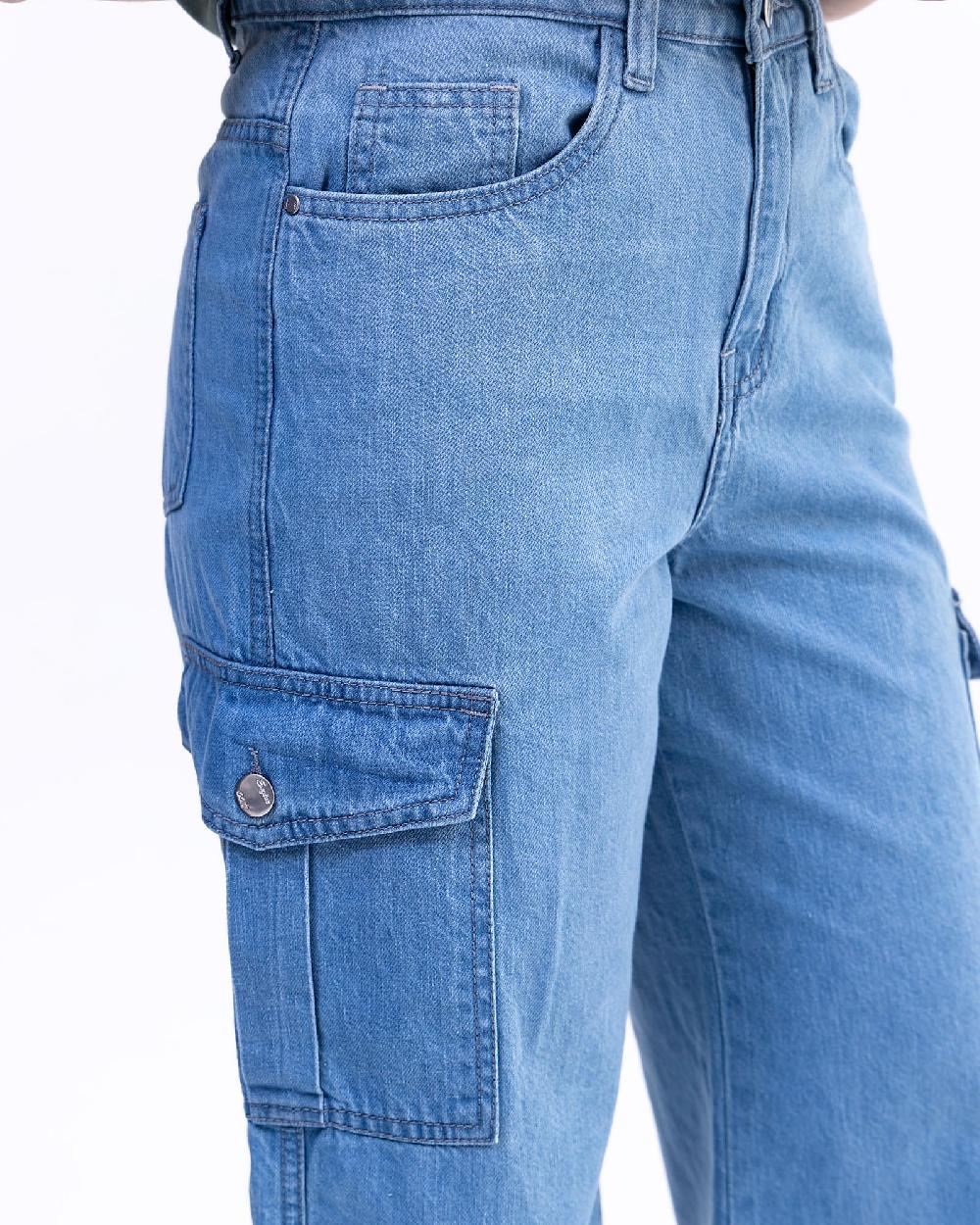 Engine Women Cargo Denim LD5011-026-LBL