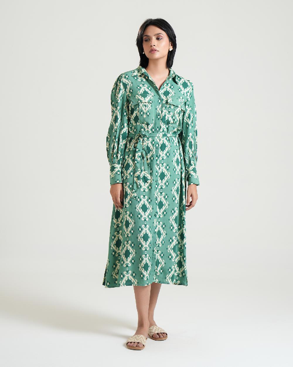 engine Women Dress LO5037-00L-GRN