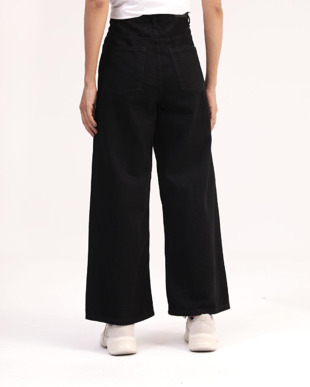 Engine Women Flared Denim FLD084-026-BLK