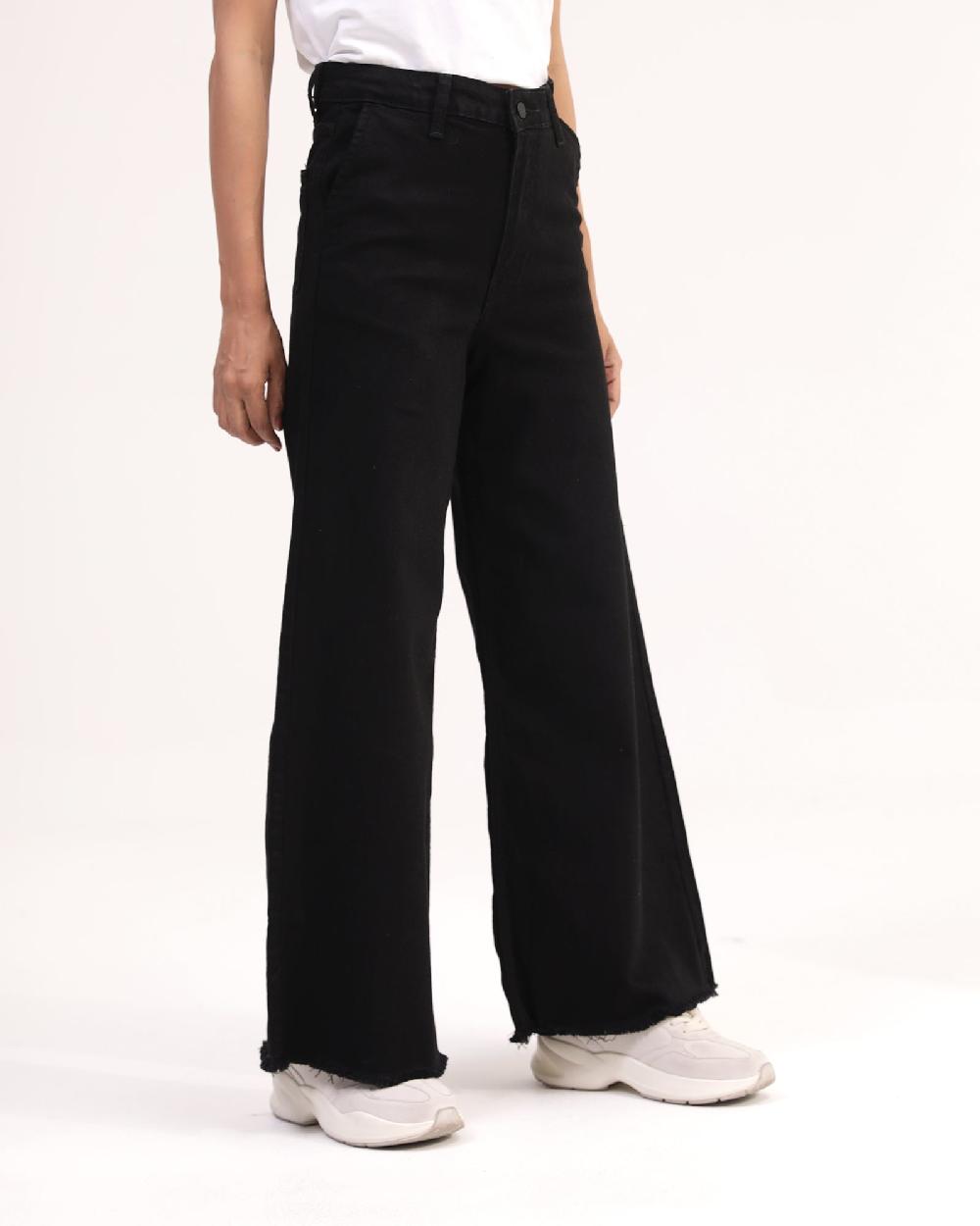 Engine Women Flared Denim LD5003-026-BLK