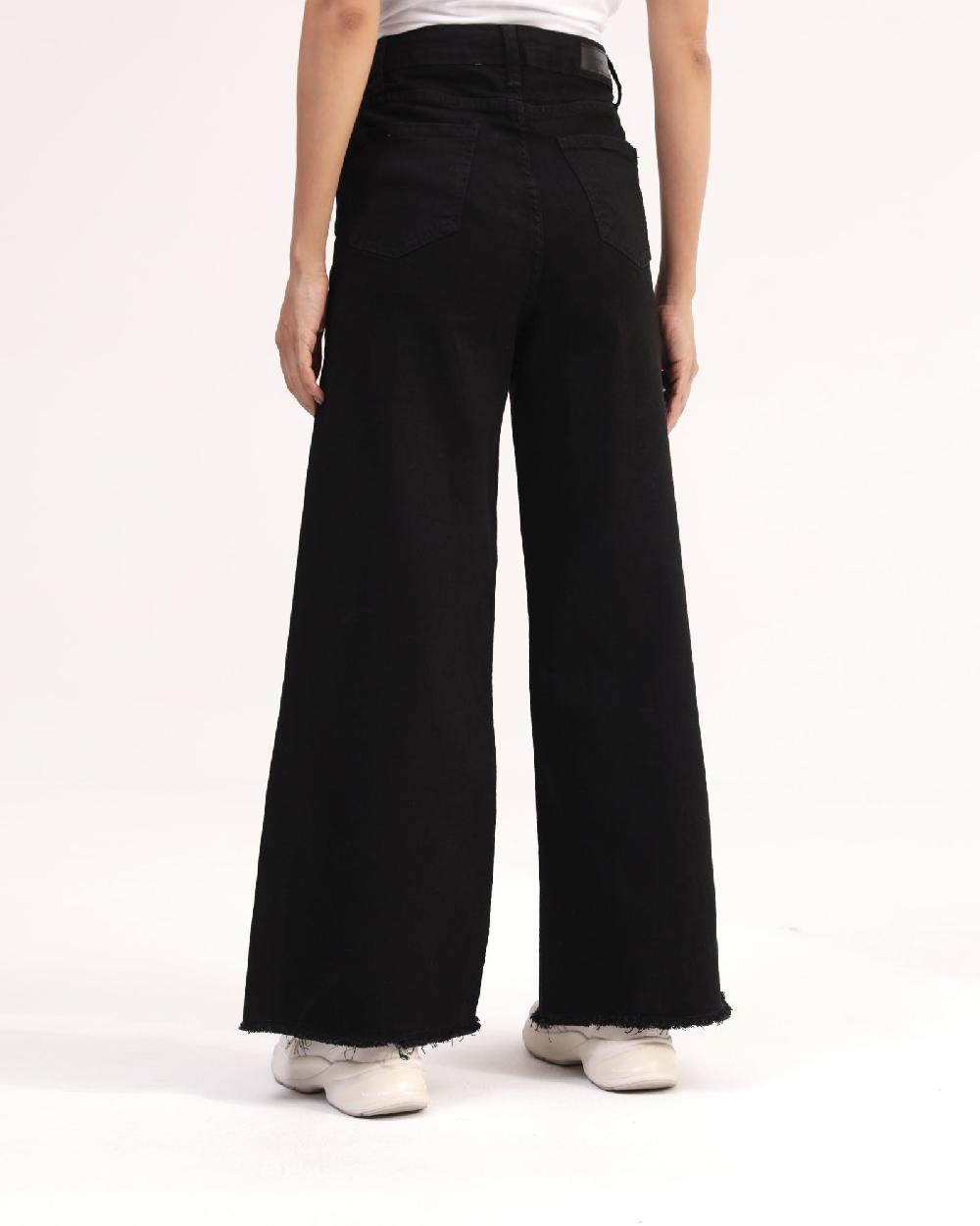 Engine Women Flared Denim LD5003-026-BLK