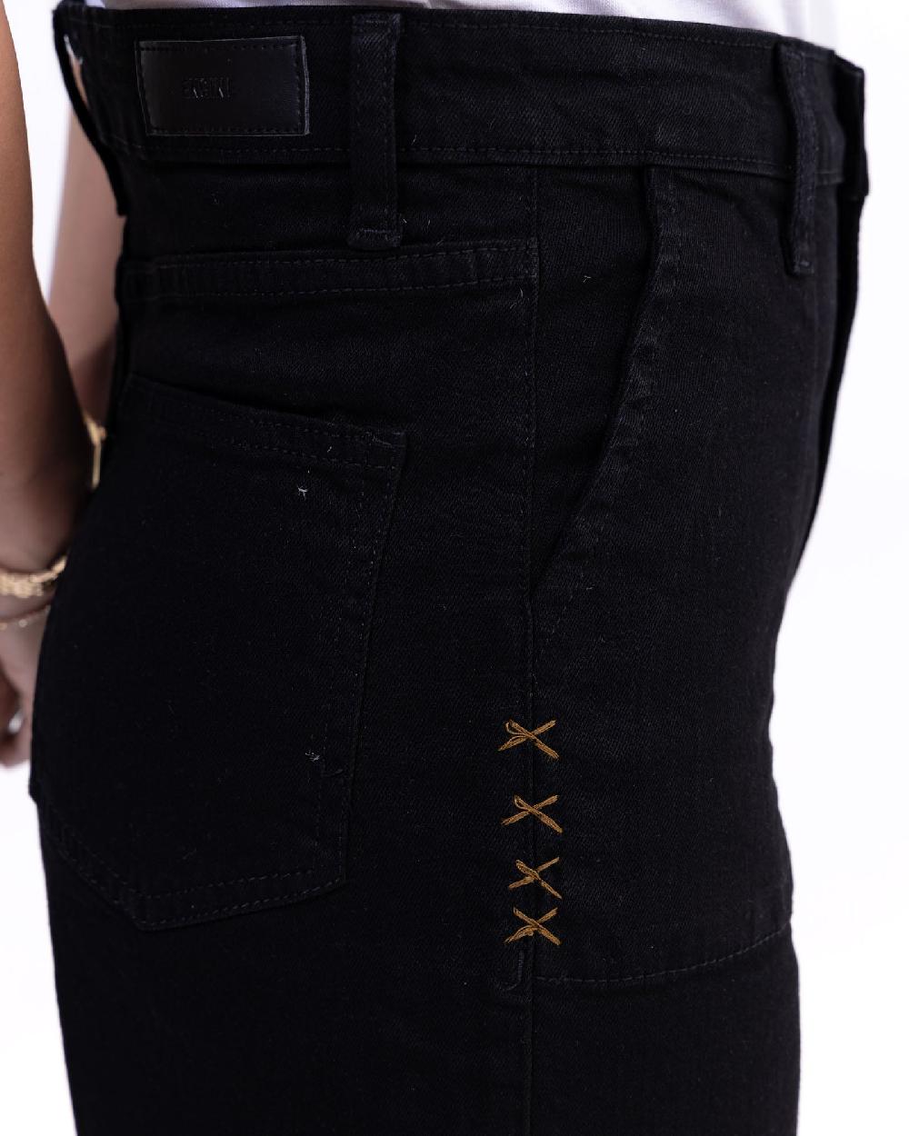 Engine Women Flared Denim LD5005-026-BLK