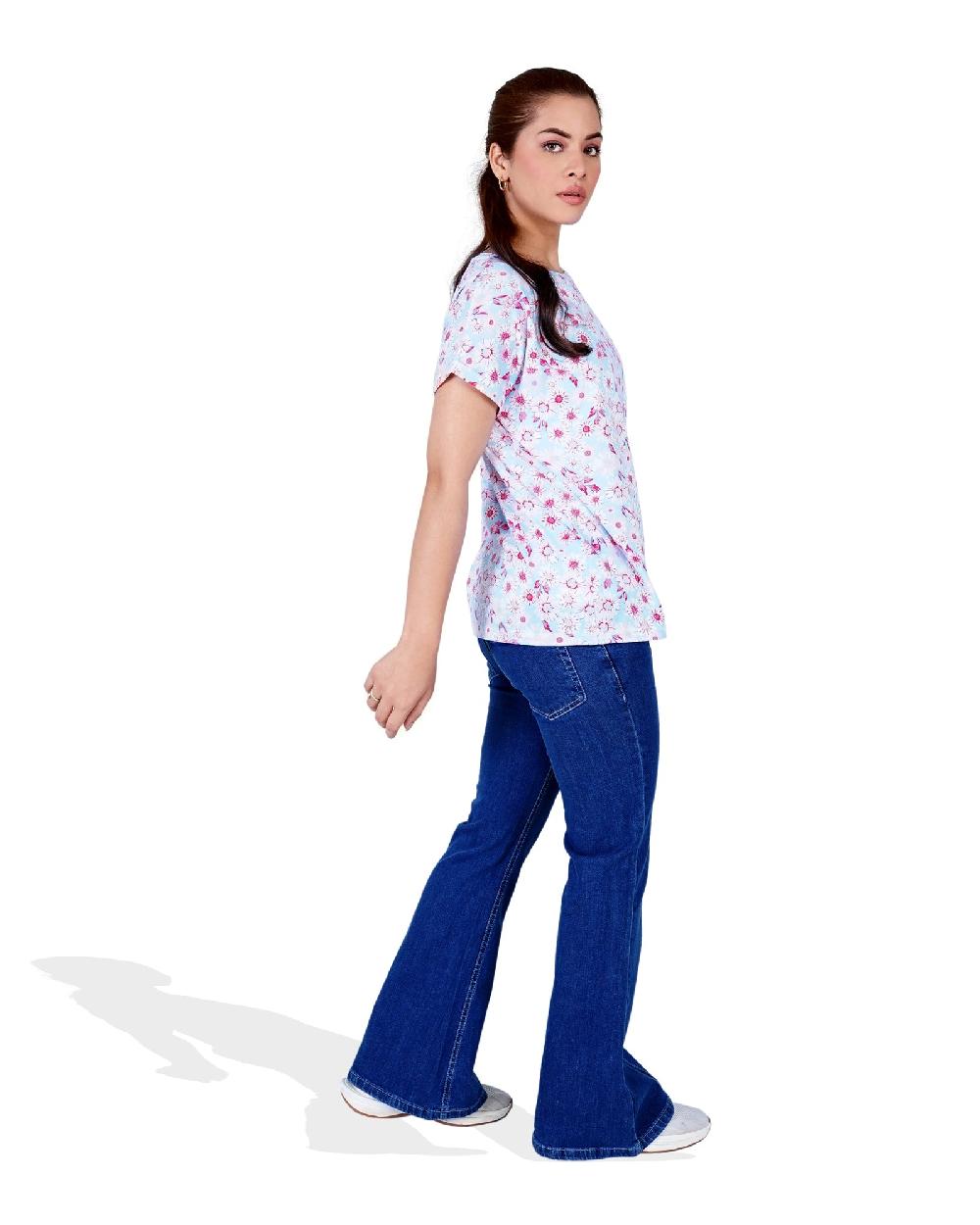 Engine Women Floral Printed Top LT4032-00S-SKB