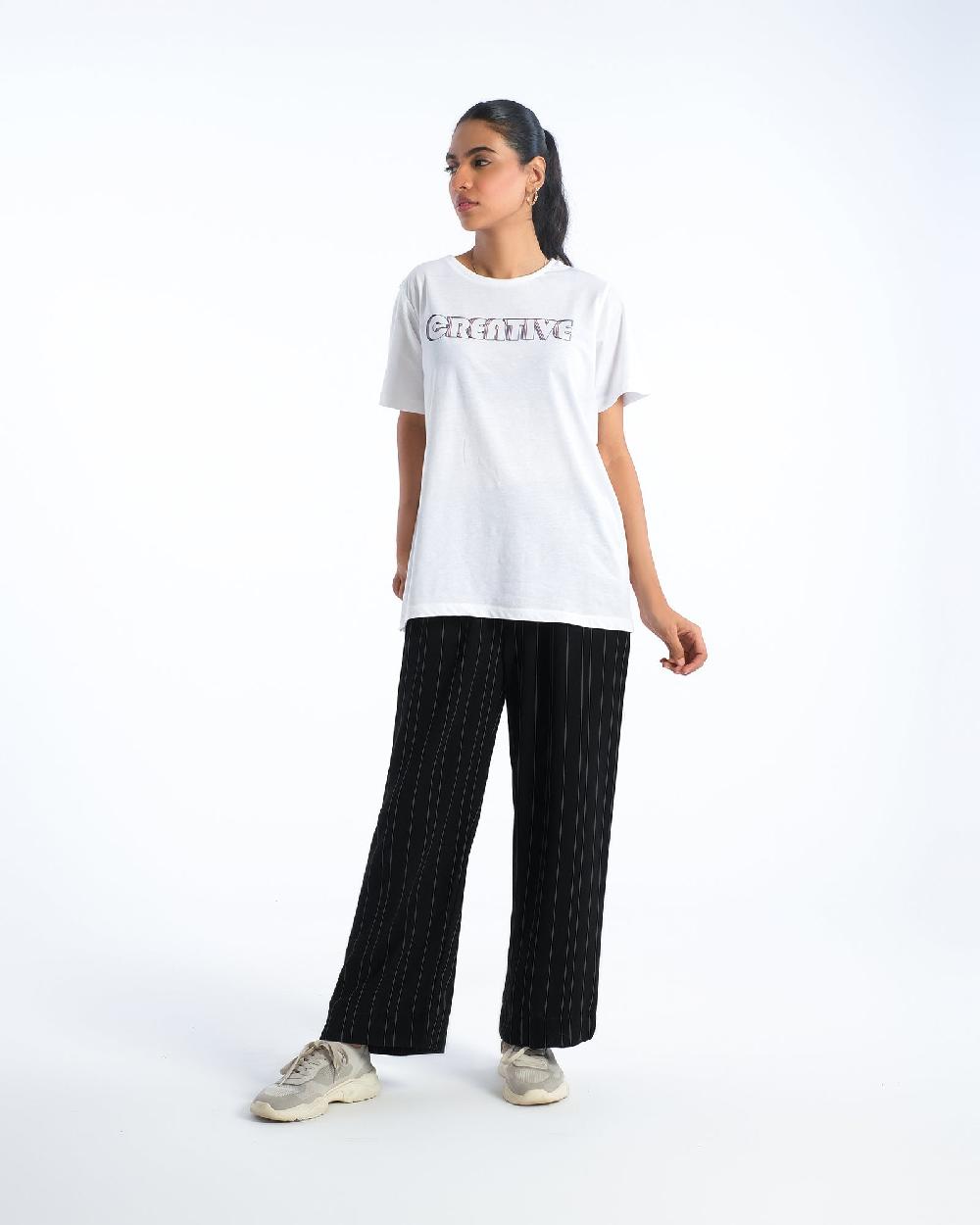 Engine Women Graphic Tshirt FLT244-00S-WHT