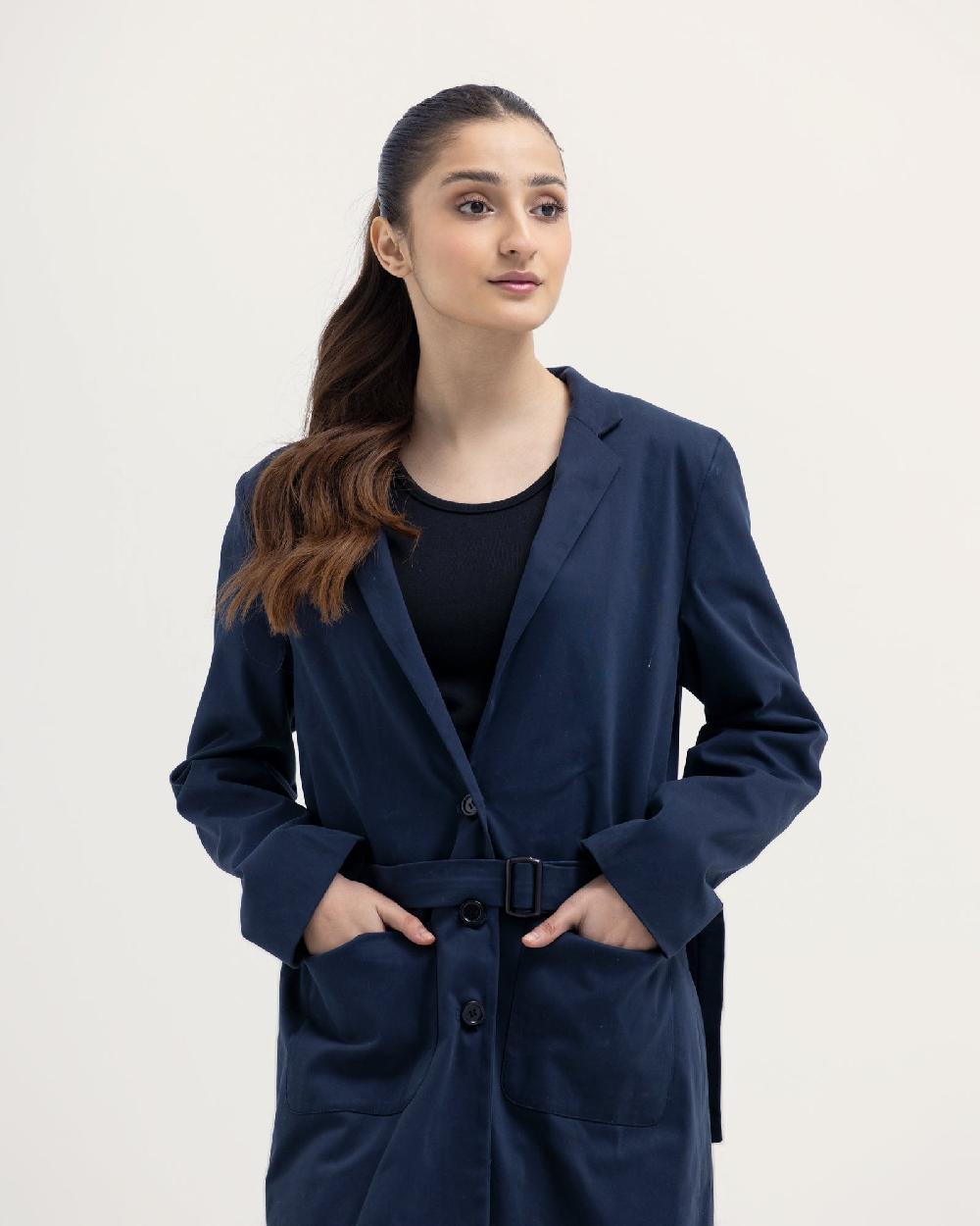Engine Women Long Coat LZ3001-00S-NVY