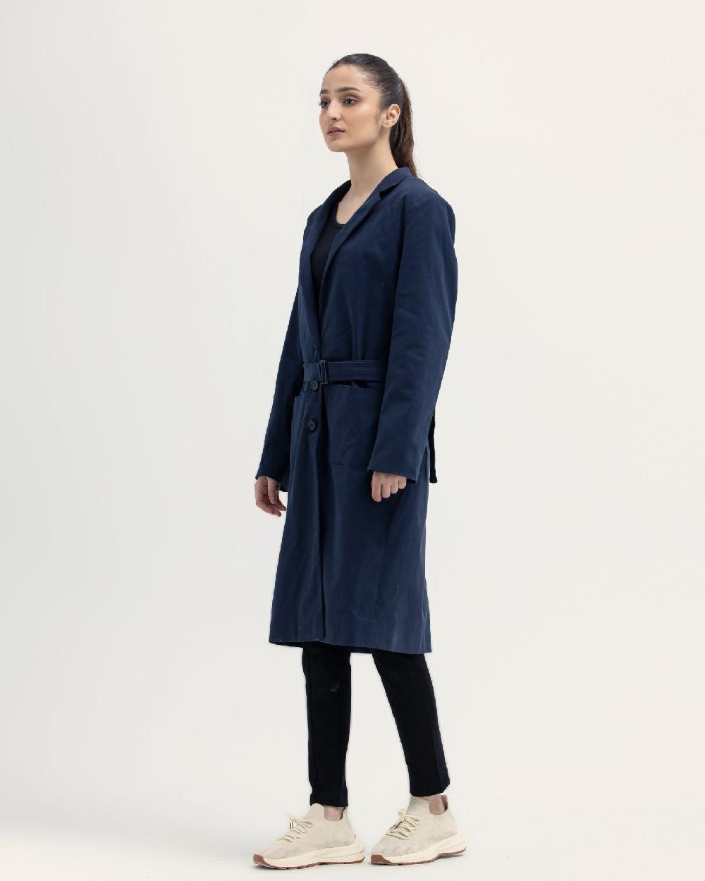 Engine Women Long Coat LZ3001-00S-NVY