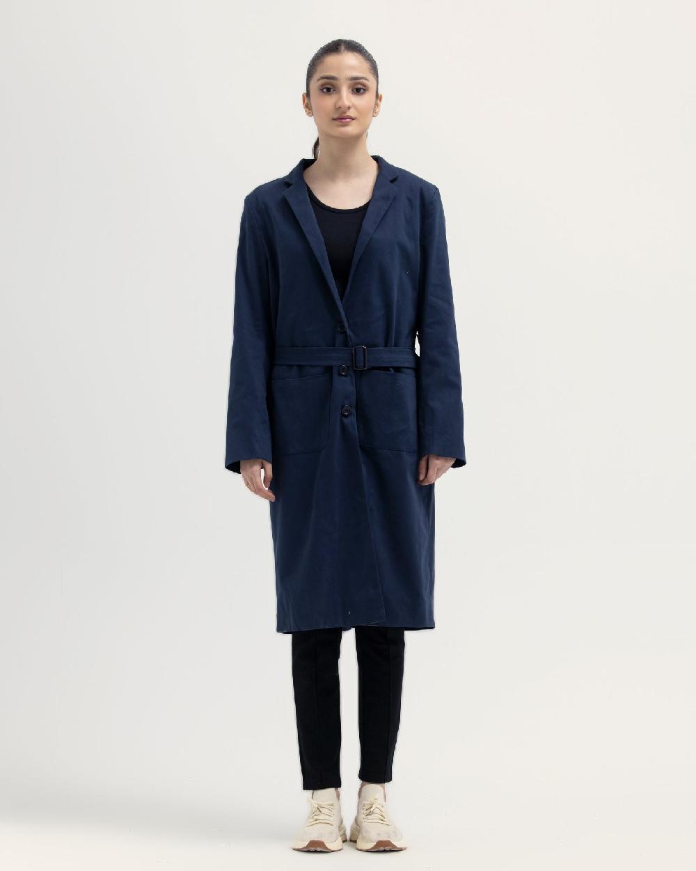 engine Women Long Coat LZ3001-00S-NVY