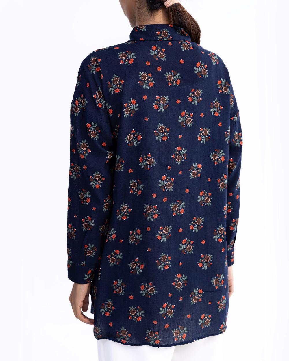 Engine Women Mid-Length Top FLO151-00S-BLU