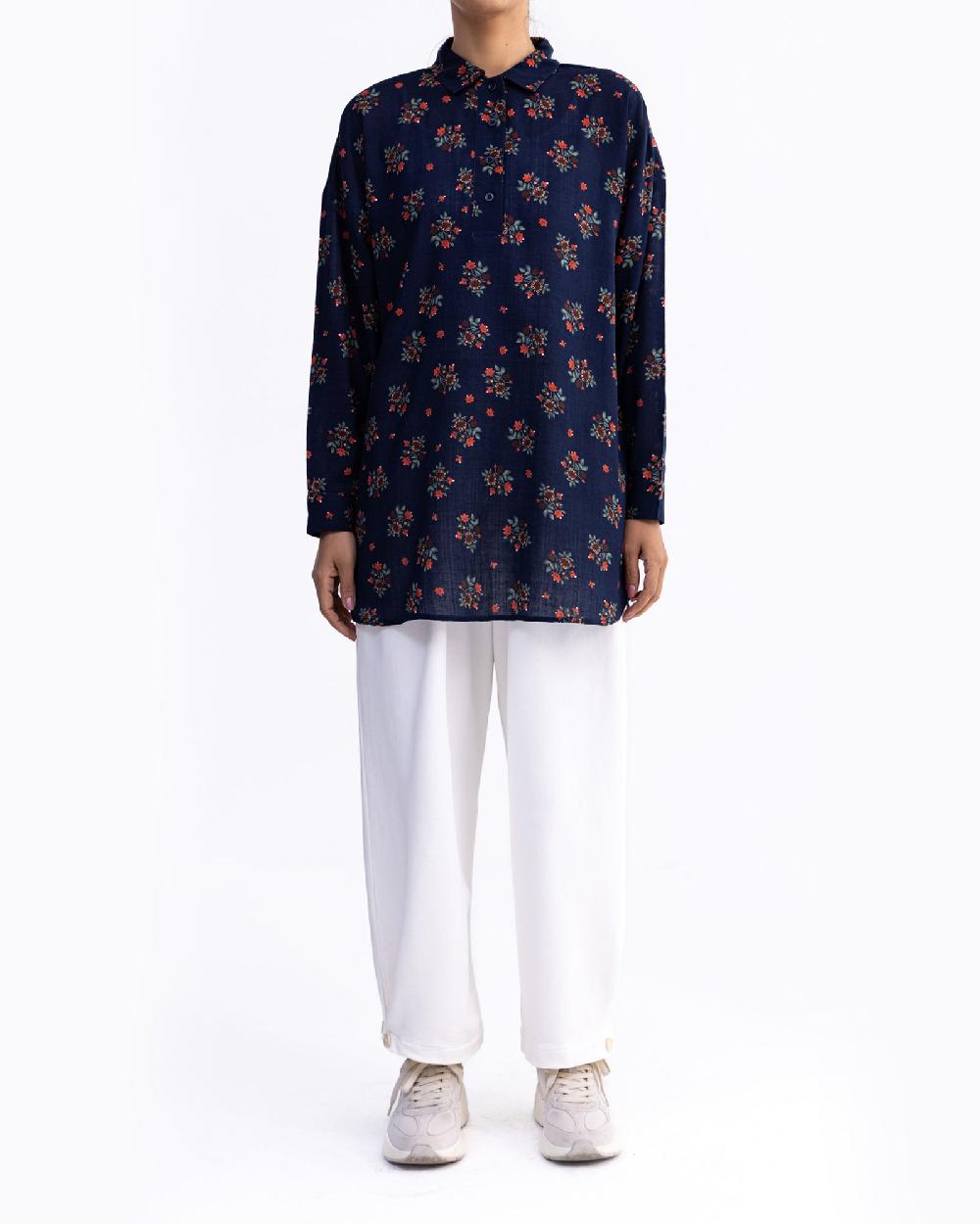 engine Women Mid-Length Top FLO151-00S-BLU