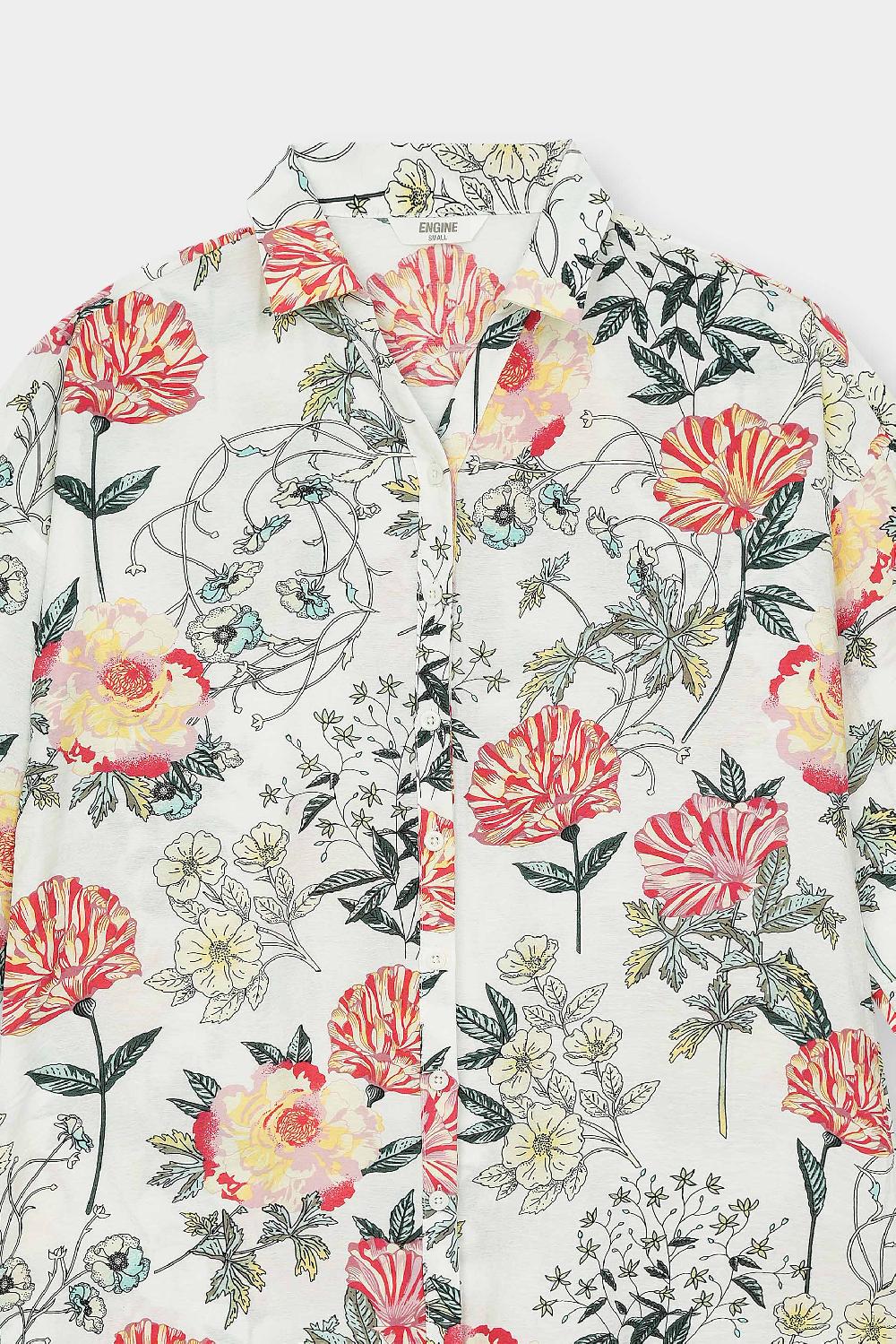 Engine Women Mid-Length Top FLO179-00L-WHT