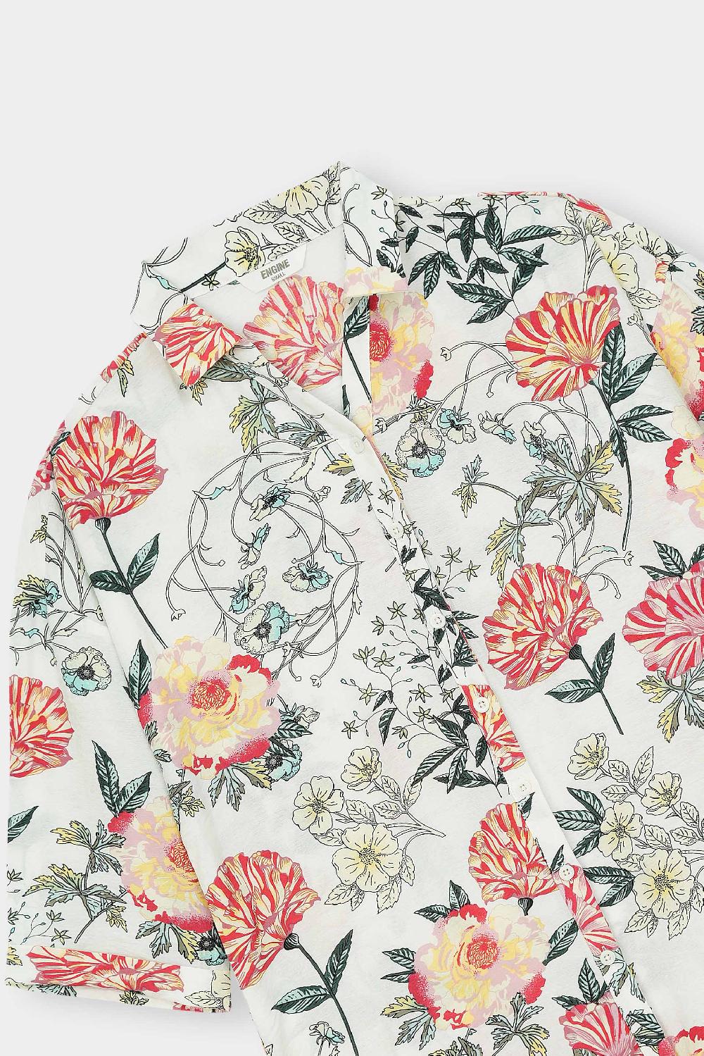 Engine Women Mid-Length Top FLO179-00L-WHT