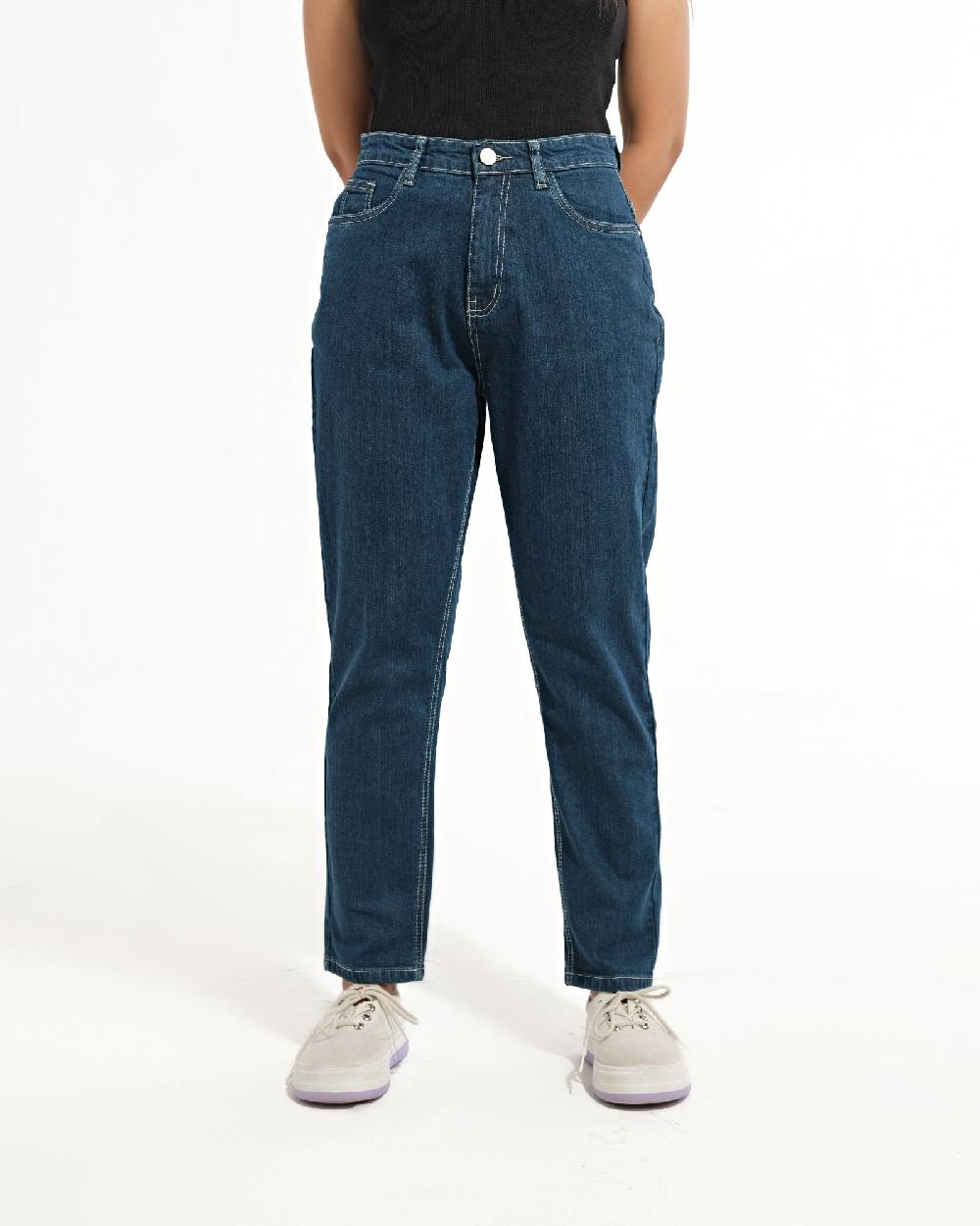 engine Women Mom Fit Denim LD4007-028-DBU