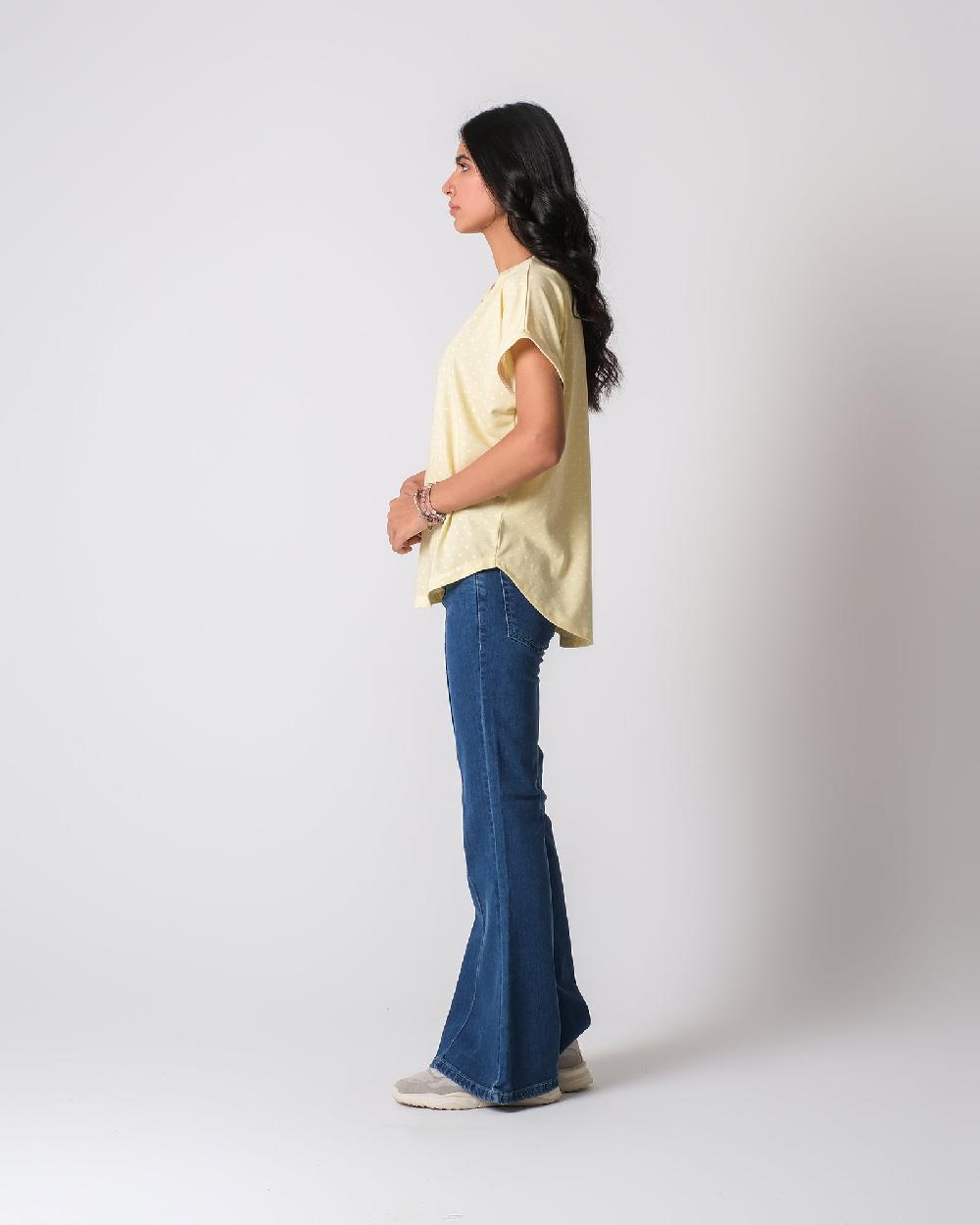 Engine Women Polka Dot Knit Top LT4039-00S-LIM