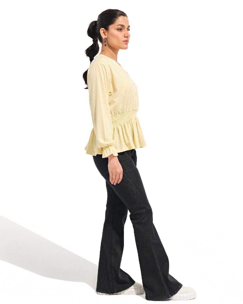 Engine Women Smocking Top LT4021-00S-LIM