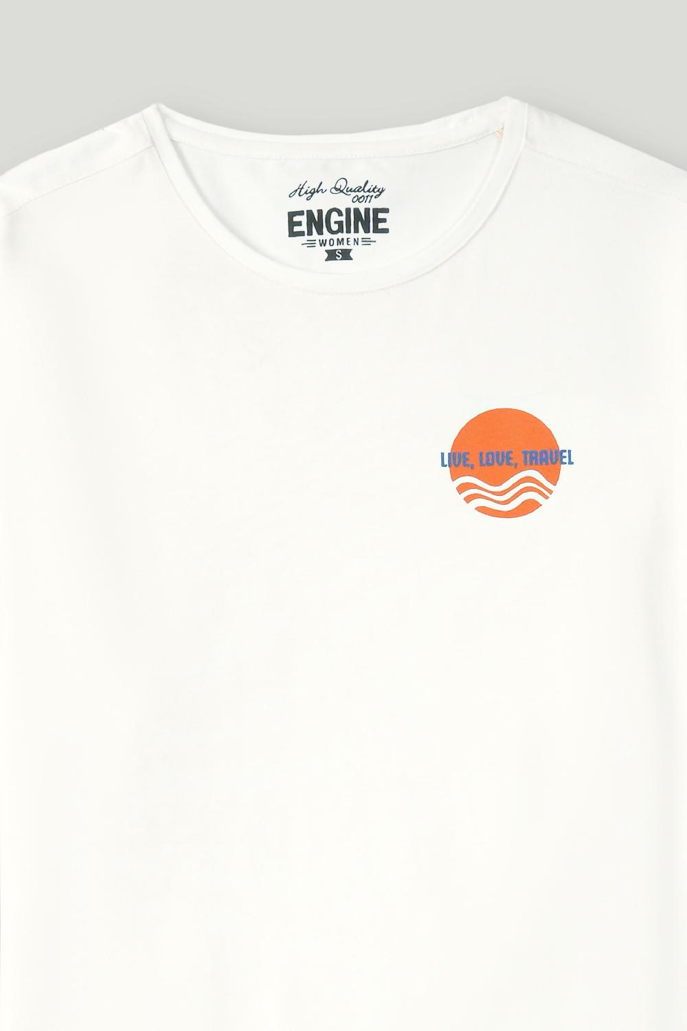 Engine Women T Shirt FLT315-00M-WHT
