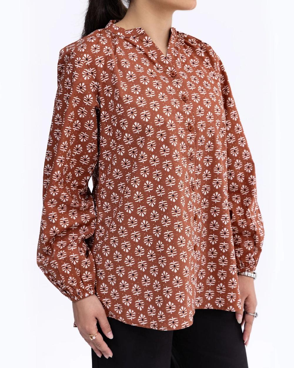 Engine Women Top FLO169-00L-BRN