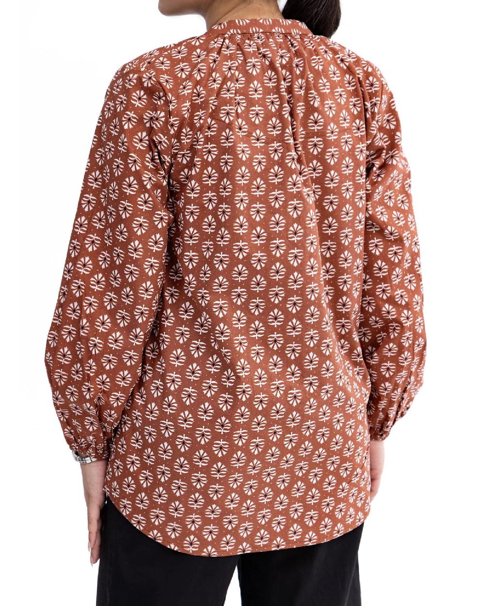 Engine Women Top FLO169-00L-BRN