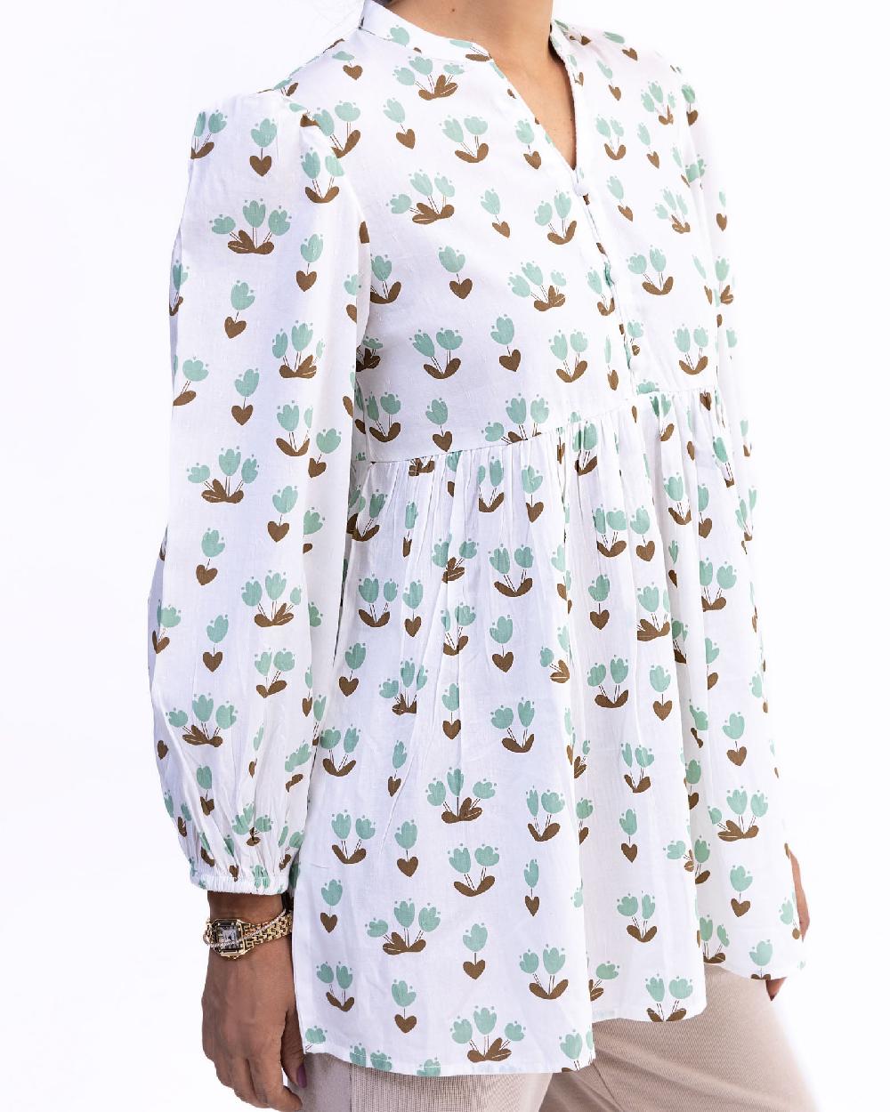 Engine Women Top FLO172-00L-WHT