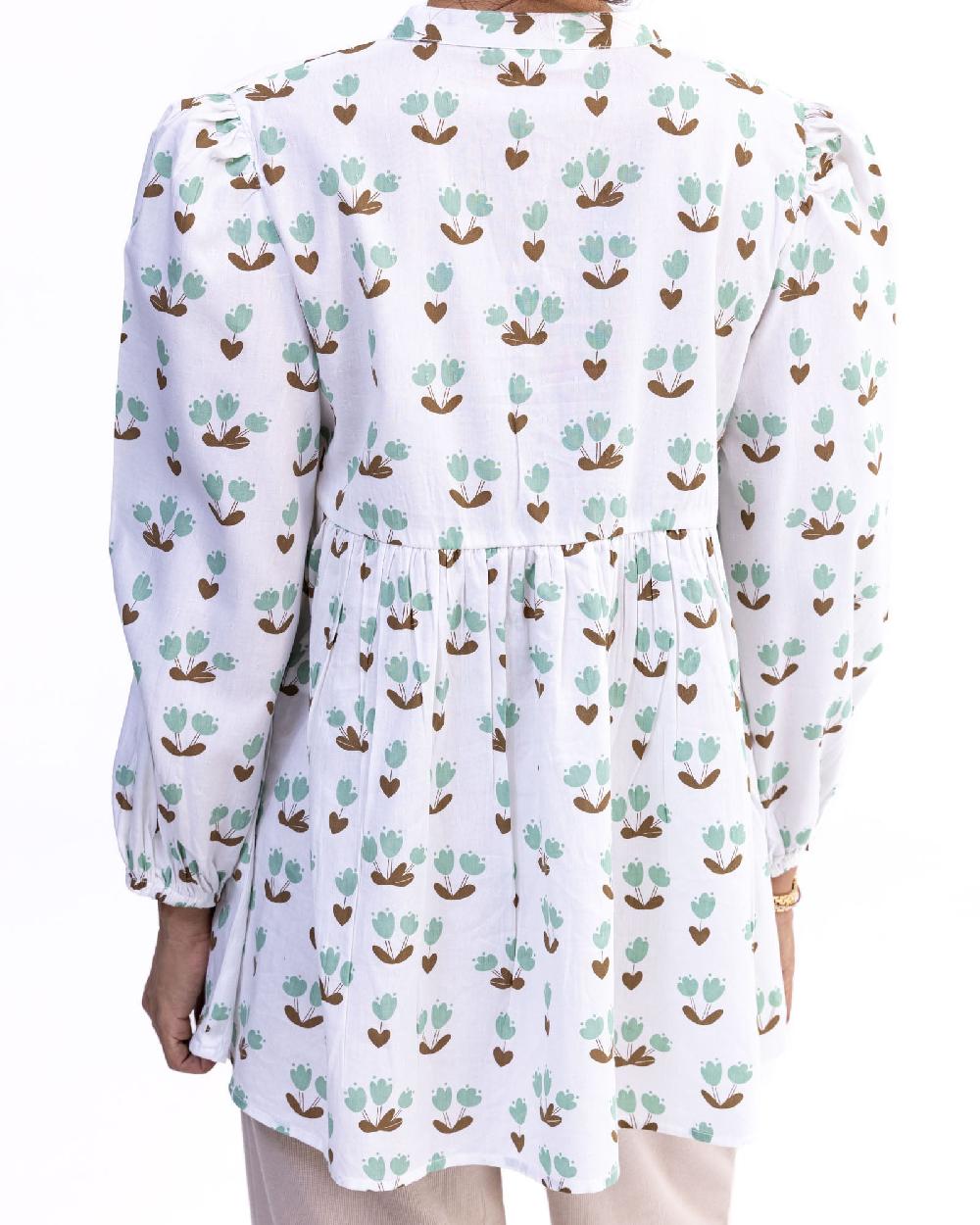 Engine Women Top FLO172-00L-WHT