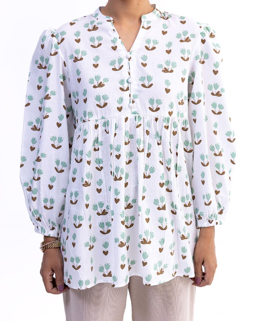 engine Women Top FLO172-00L-WHT