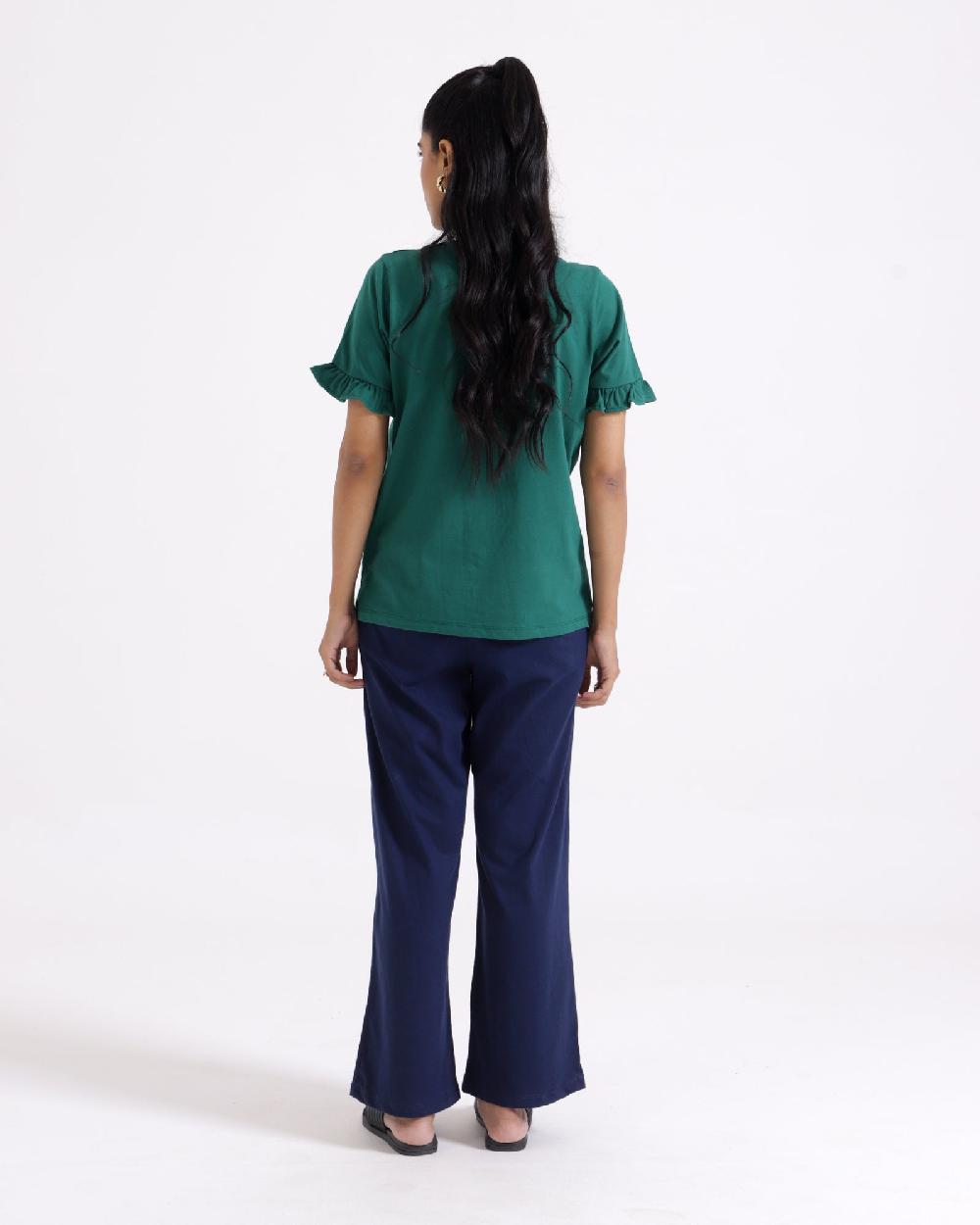 Engine Women Top FLT246-00S-GRN