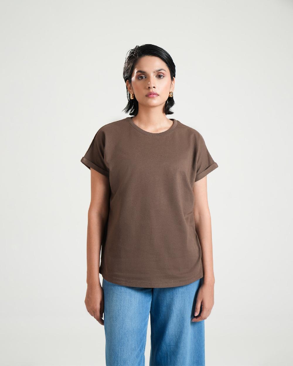 Engine Women Top FLT300-00S-BRN