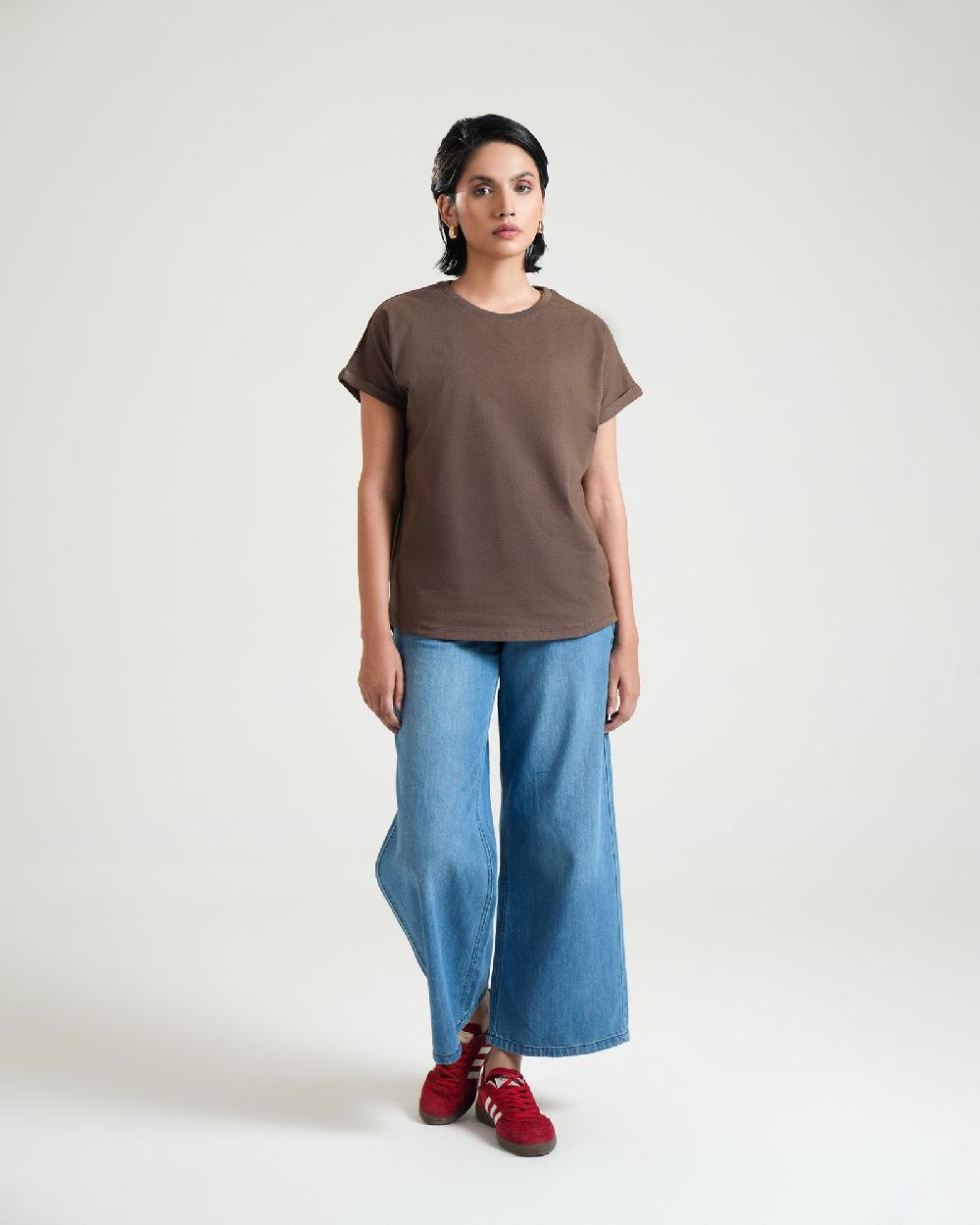 Engine Women Top FLT300-00S-BRN