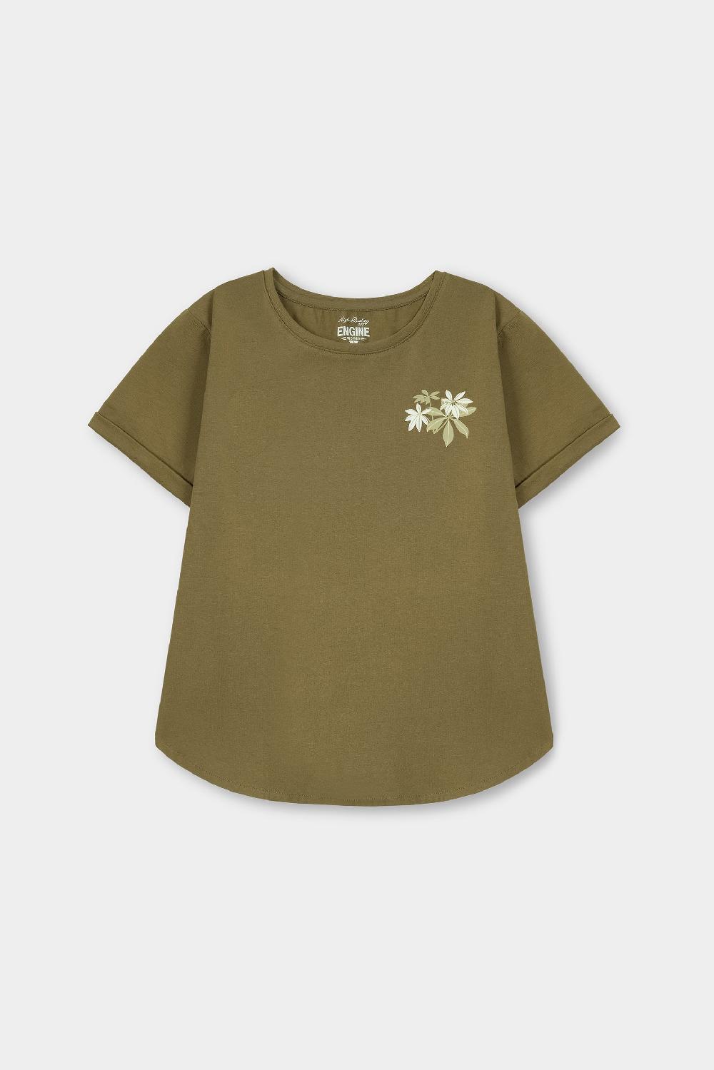 engine Women Top FLT318-00L-OLV