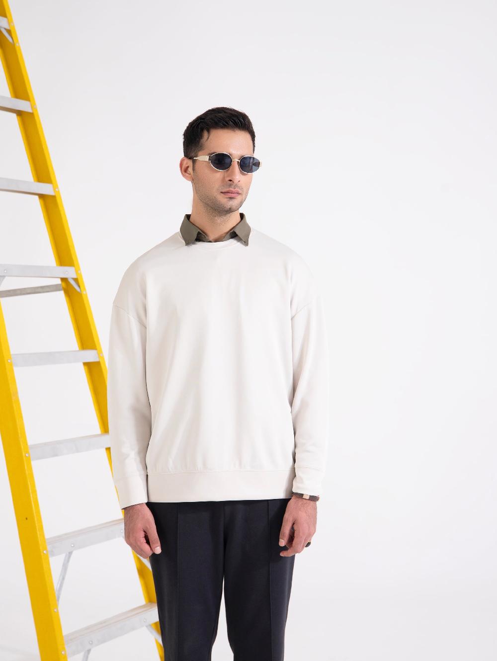 engine Men Basic Loose Fit Sweatshirt MT4172-00S-SKN