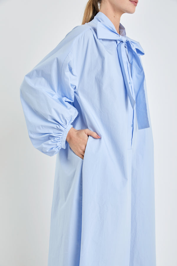 English Factory Billow Sleeve Maxi Dress POWDER BLUE