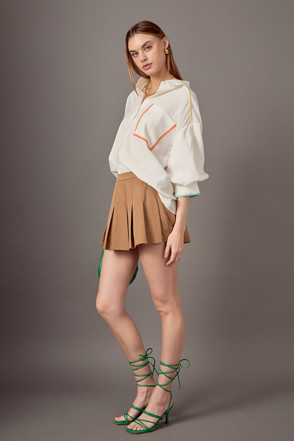 English Factory Anne Colorblock Shirt MULTI