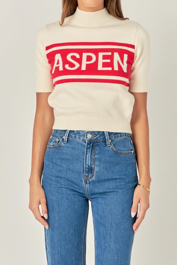 English Factory Aspen Sweater CREAM/RED