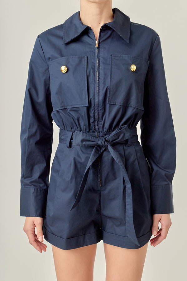 English Factory Big Pocket Jumpsuit NAVY