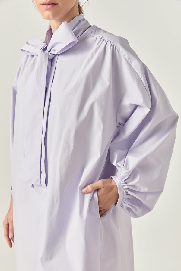 English Factory Billow Belted Mini Dress LILAC