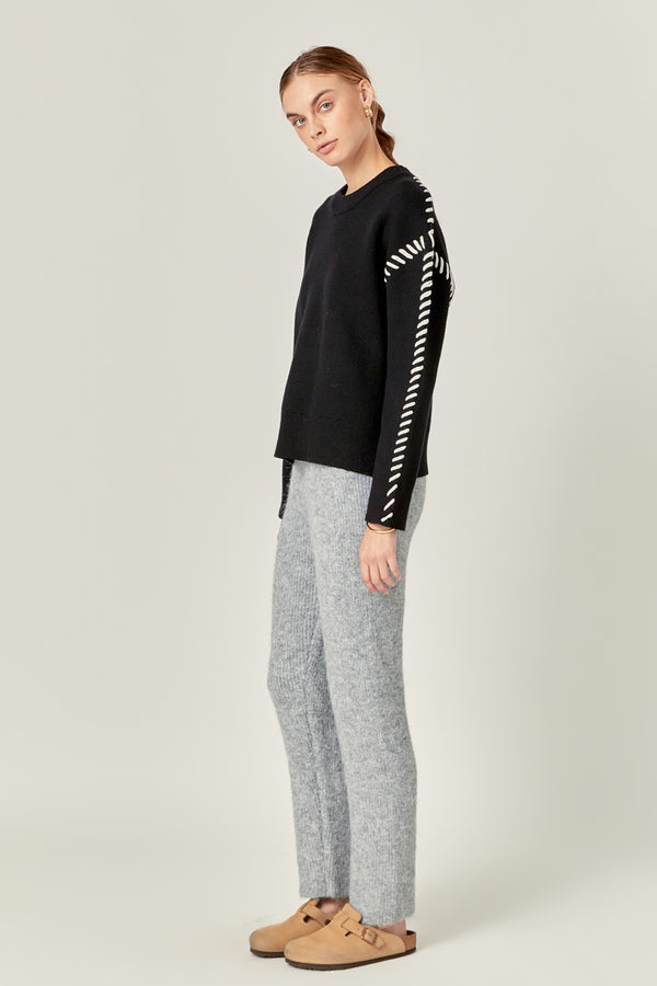 English Factory Blend Sweater Jogger Pants GREY