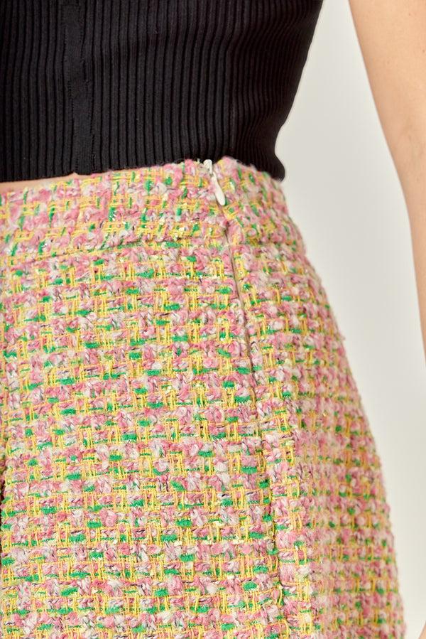 English Factory Boucle Pleated Shorts MULTI