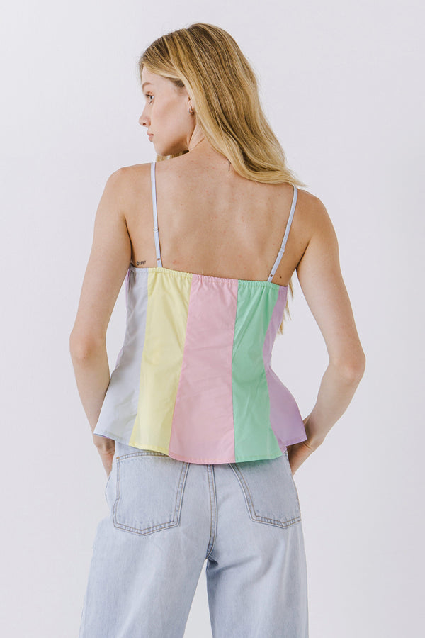 English Factory Color Block Cami Top MULTI