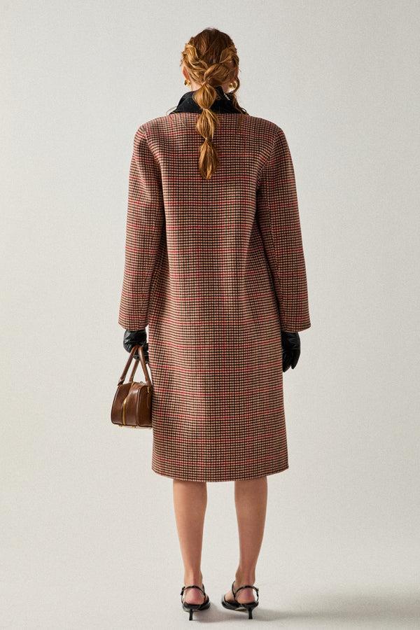 English Factory Color Block Coat BROWN