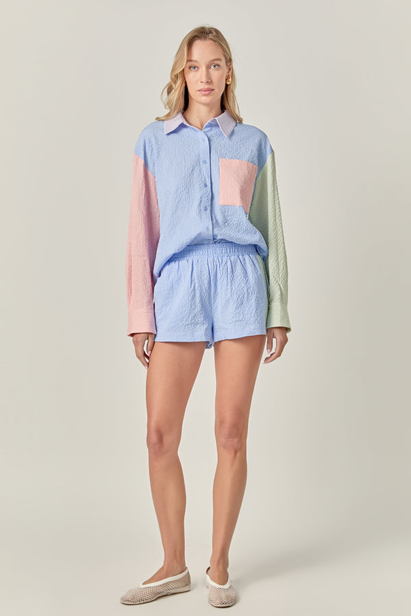 english factory Colorblock Breeze Shirt MULTI