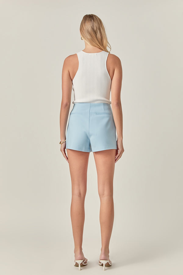 English Factory Colorblock Skort POWDER BLUE/WHITE