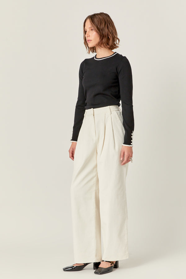 English Factory Corduroy Wide Pants OFF WHITE