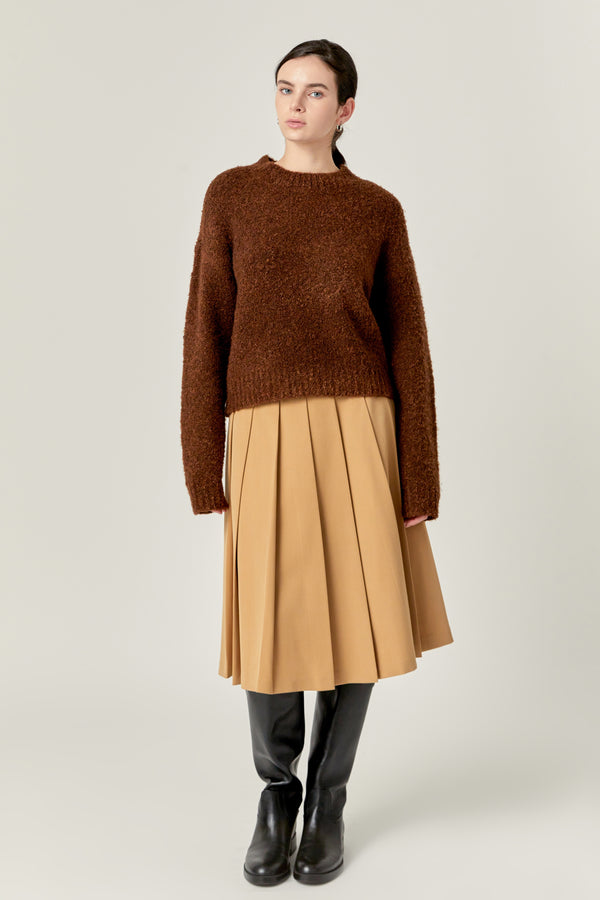 english factory Cozy Roundneck Sweater PURPLE