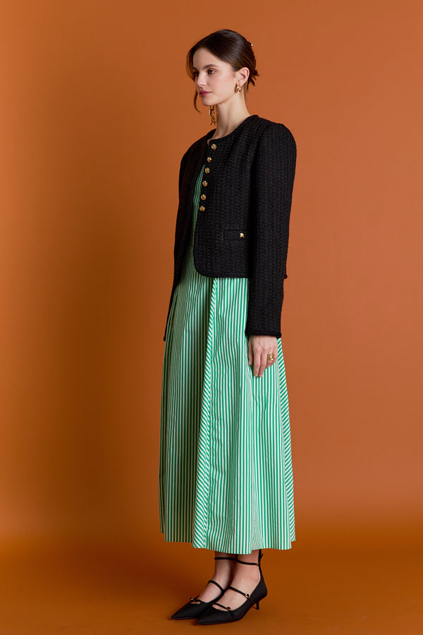 English Factory Darcy Tweed Jacket BLACK