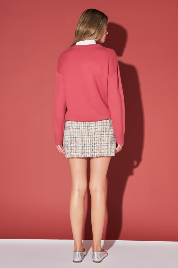 English Factory Days Of The Week Sweater LAVENDER