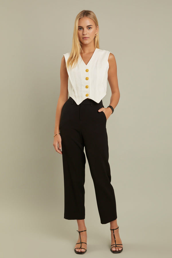 English Factory Denim Vest DARK DENIM