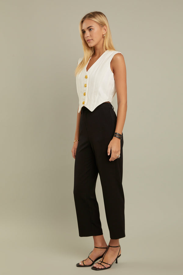 English Factory Denim Vest DARK DENIM