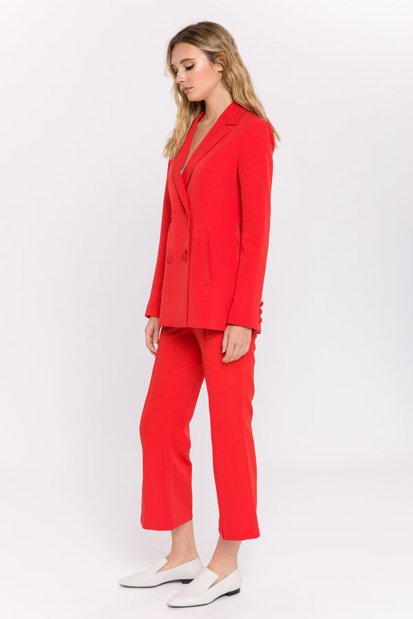 English Factory Double Breasted Blazer RED